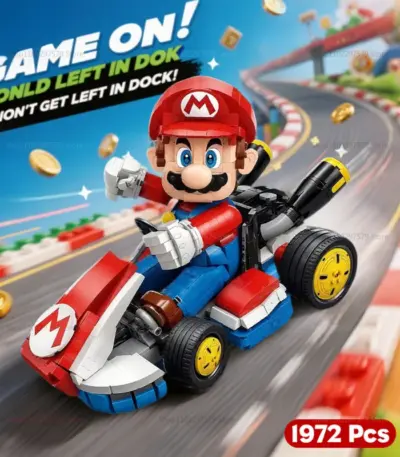 Blocs de construction - Mario Kart - Kf s d a b f fddav - Toys Galaxy