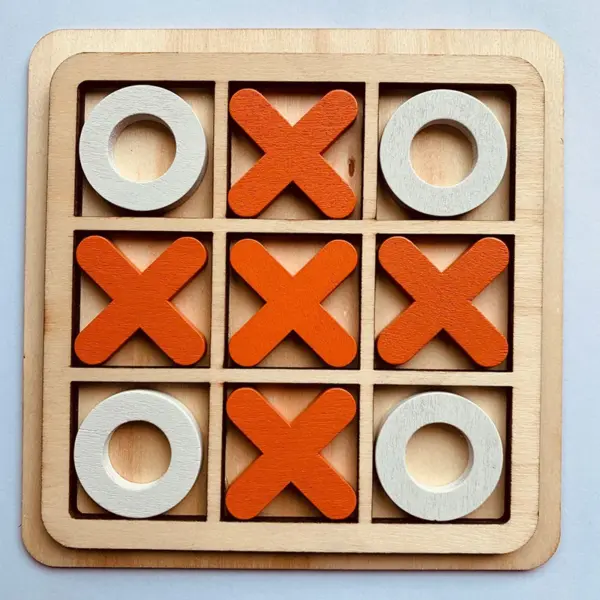 Jeu de Morpion en bois (Tic-Tac-Toe) - Kf s f d dac c a dec e e a cr - Toys Galaxy