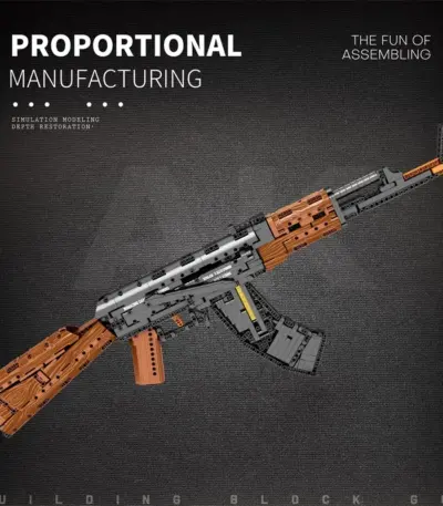 Briques de construction - Fusil d'assaut (AK47) - Kf sbbd bb d b abbc c ff cc z - Toys Galaxy