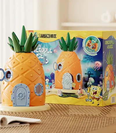 Briques de construction - Maison de Bob l'éponge - Kf s c e e a bbc ece c - Toys Galaxy
