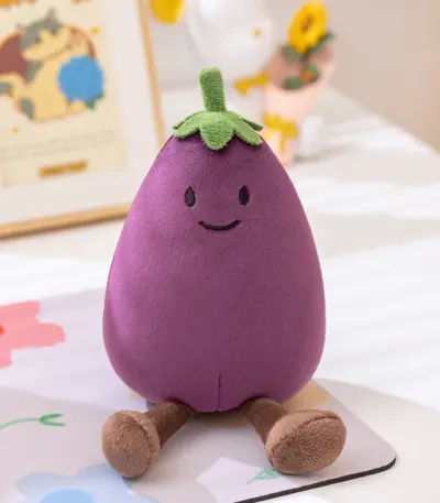 Peluche « Aubergine » kawaï - Kf s bdc c db a f aabacbda cdi - Toys Galaxy