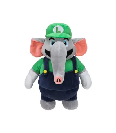 Peluche de « Luigi Éléphant » dans Super Mario Bros. Wonder - Kf s f c c af f d aeq - Toys Galaxy