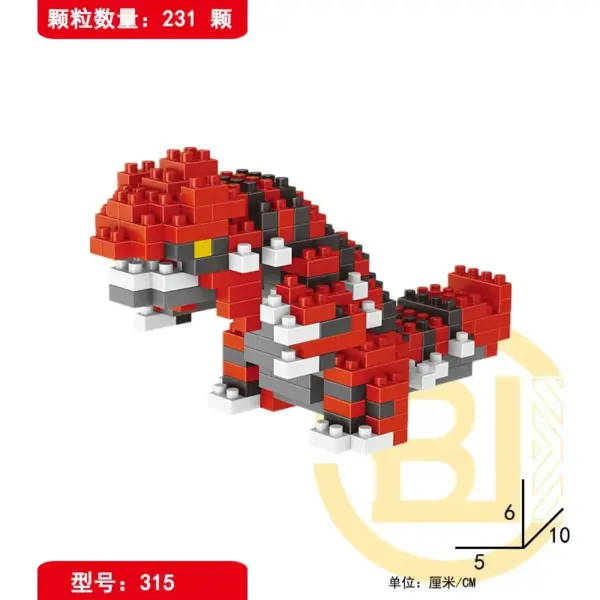 Briques de construction "Groudon" dans Pokémon - Kf s c d fedf e a c d fe b f u - Toys Galaxy