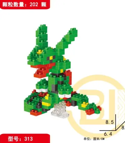 Briques de construction « Rayquaza » dans Pokémon - Kf s f c e d c fb d x - Toys Galaxy