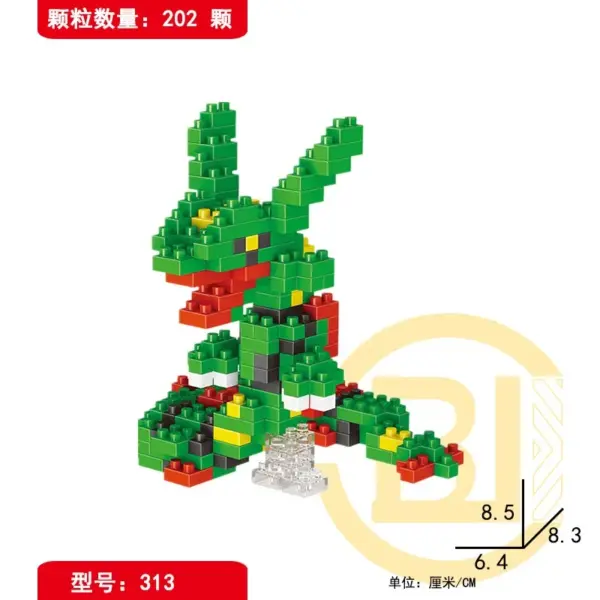 Briques de construction « Rayquaza » dans Pokémon - Kf s f c e d c fb d x - Toys Galaxy