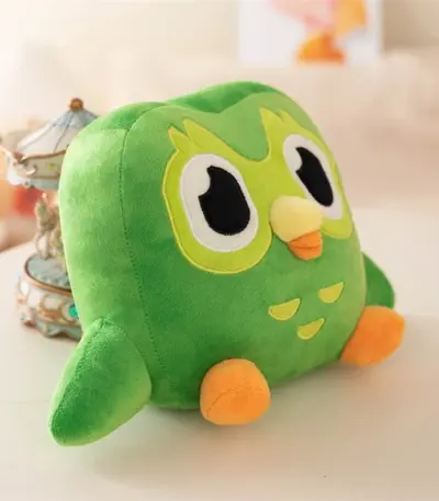 Peluche chouette verte « Duo Lingo » - Kf sbd fcb d f b d d b - Toys Galaxy