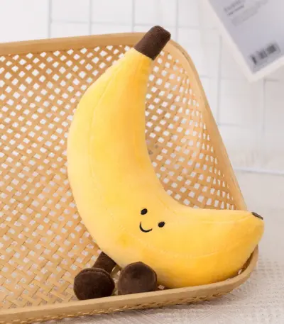 Peluche de « Banane » kawaï - Kf sf c e bf d br - Toys Galaxy