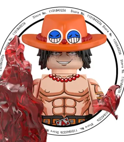 Figurine LEGO de “Portgas D. Ace” dans One Piece - Kf s d b a f a c f b a q - Toys Galaxy