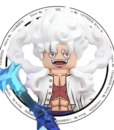 Figurine LEGO de “Monkey D. Luffy (Gear 5)” dans One Piece - Kf s e fcc e aeda a fe s - Toys Galaxy