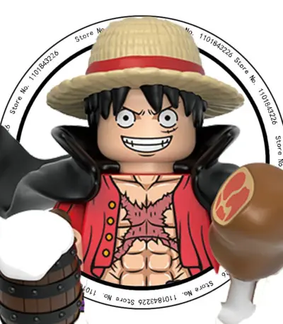 Figurine LEGO de “Monkey D. Luffy” dans One Piece - Kf sab eed edc f d c fba d - Toys Galaxy