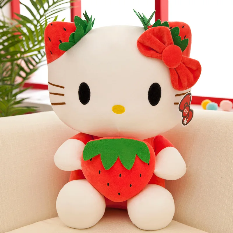 Peluche "Hello Kitty" Fraise Kawaï - Kf s aa db c cc f b b d - Toys Galaxy