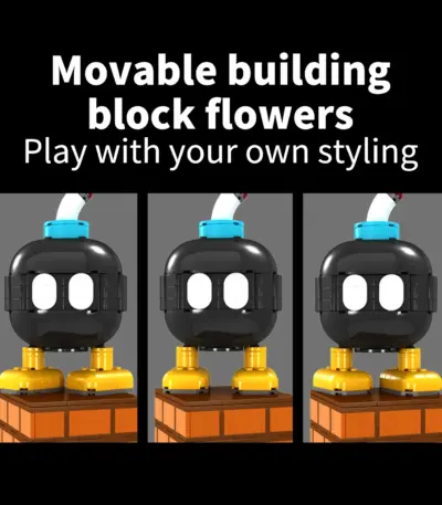 Briques de construction “Plante Piranha” dans Super Mario - Kf s ba f d b beb da fbbbb b - Toys Galaxy