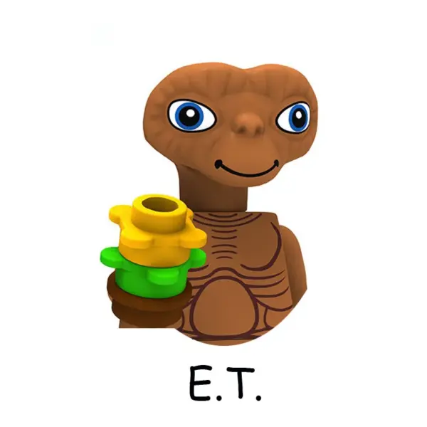Figurine LEGO de “E.T.” dans E.T. l’extra-terrestre - Kf sda ba d c f a b a ea z - Toys Galaxy