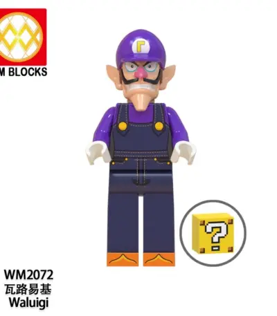 Figurine LEGO de “Waluigi” dans Super Mario - Kf sdaf a ed b db c a fa d - Toys Galaxy