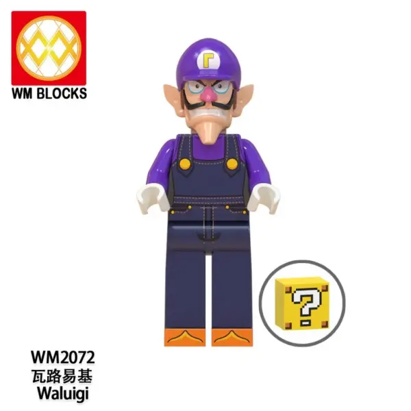 Figurine LEGO de “Waluigi” dans Super Mario - Kf sdaf a ed b db c a fa d - Toys Galaxy