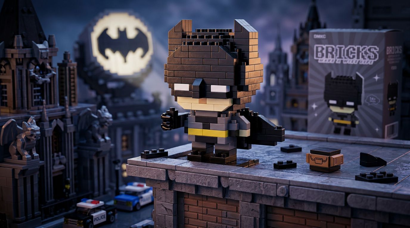 Figurine batman en briques de construction - Toys Galaxy