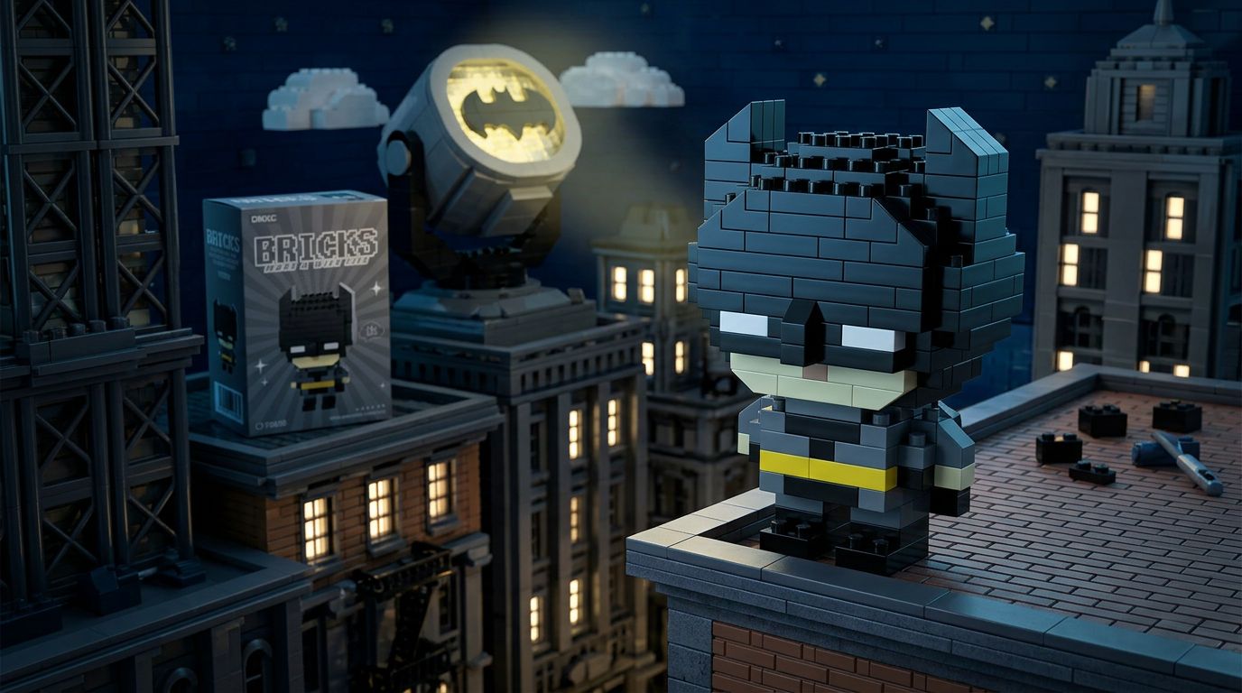 Figurine batman en briques de construction - Toys Galaxy