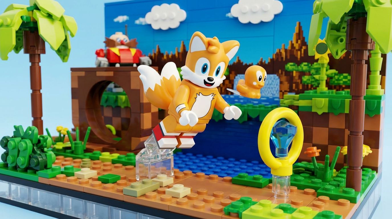 Figurine lego de tails dans sonic the hedgehog - Toys Galaxy
