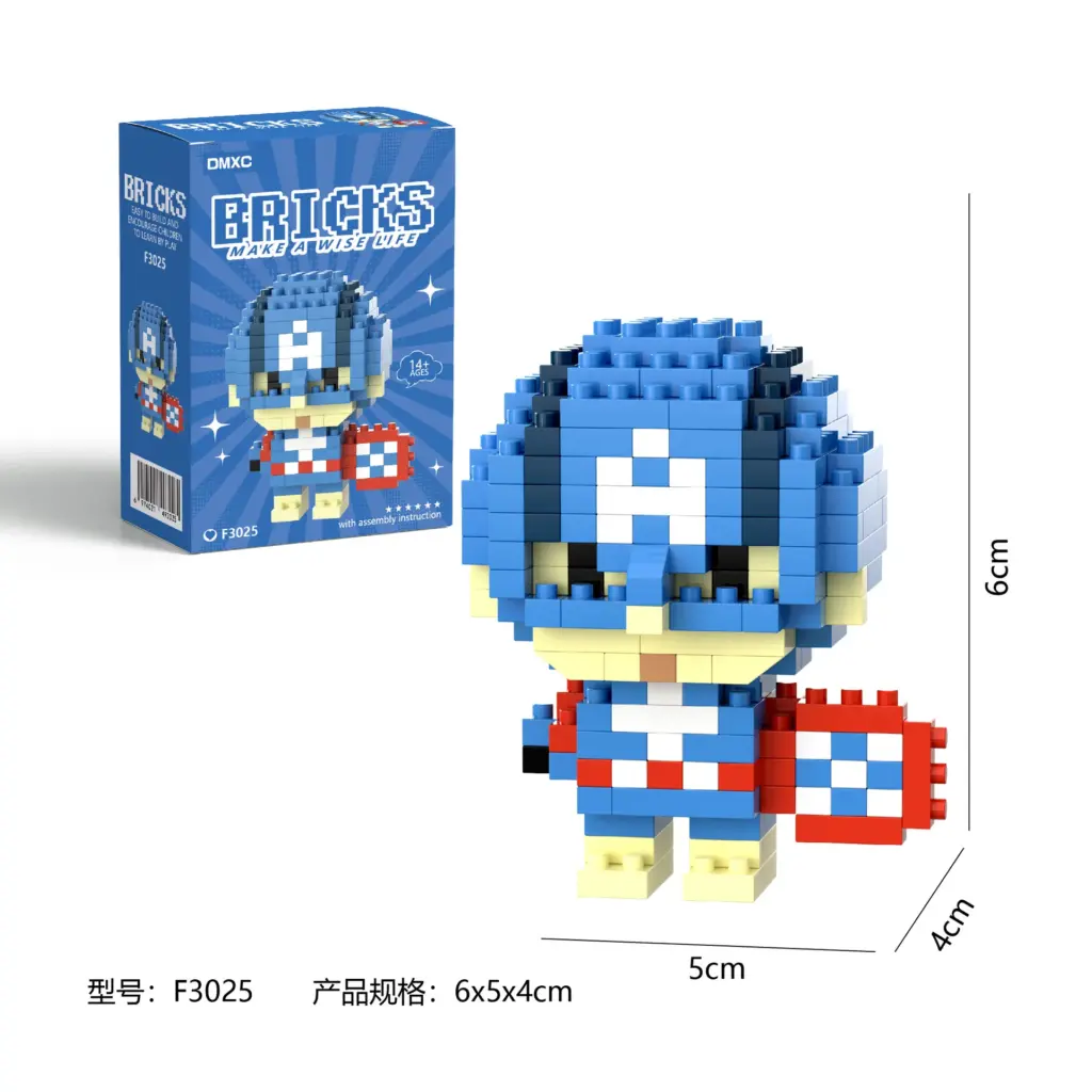 Figurine “Captain America” en briques de construction - Kf s bc d e c accd f b b et - Toys Galaxy