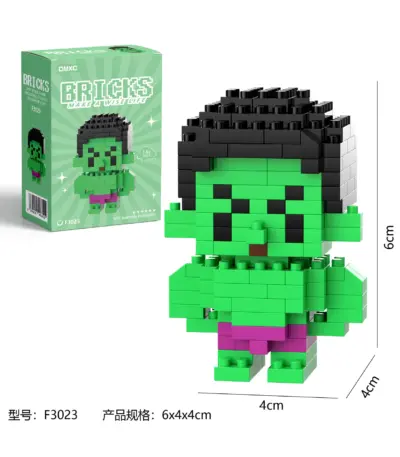 Figurine “Hulk” en briques de construction - Kf s dab cca f c b cf cdc v - Toys Galaxy