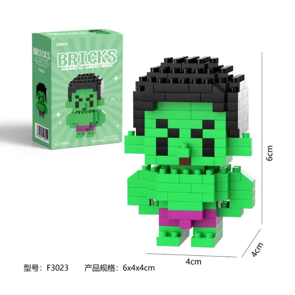 Figurine “Hulk” en briques de construction - Kf s dab cca f c b cf cdc v - Toys Galaxy