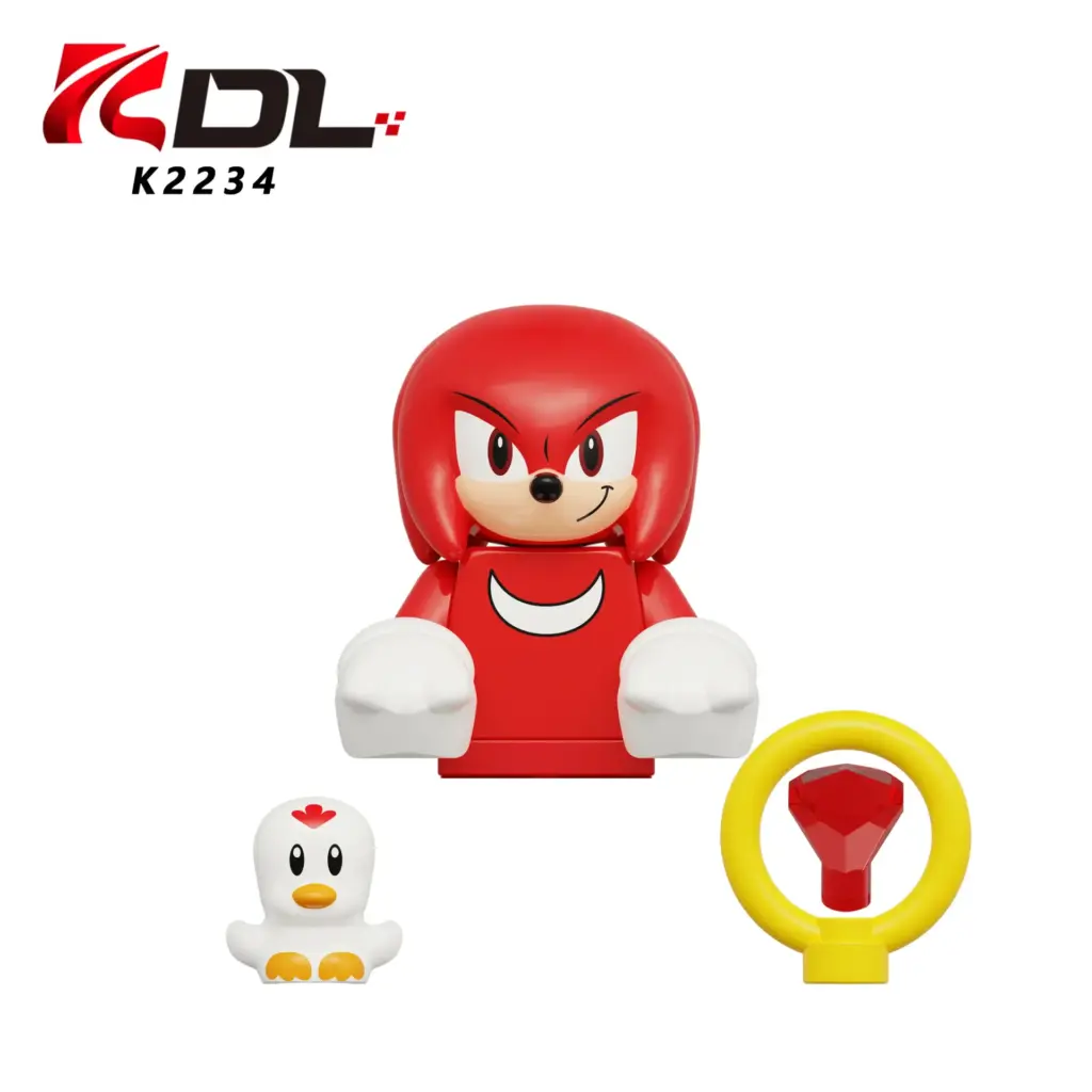 Figurine LEGO de “Knuckles” dans Sonic the Hedgehog - Kf sbaebea f b f c d fe bc bdb - Toys Galaxy