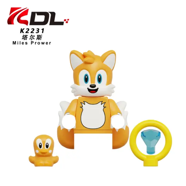 Figurine LEGO de "Tails" dans Sonic the Hedgehog - Kf sc b c d f d ab d eb b a e o - Toys Galaxy