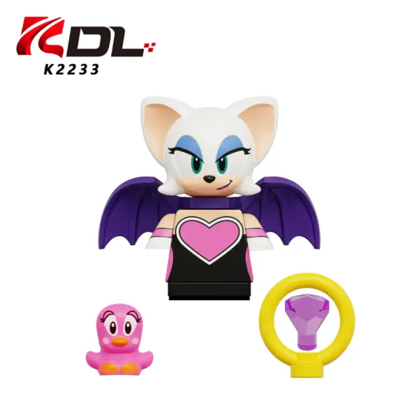 Figurine LEGO de “Rouge the Bat” dans Sonic the Hedgehog - Kf sc a e b a ff fa ak - Toys Galaxy