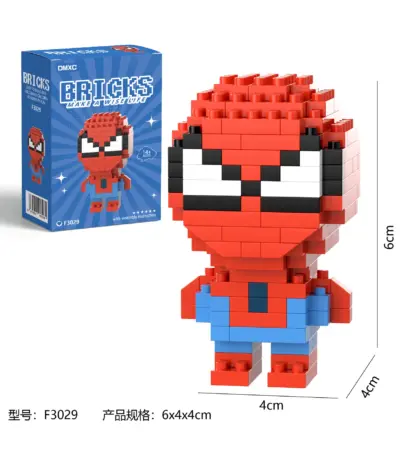 Figurine “Spider-Man” en briques de construction - Kf sf f f d a a c b e b bf w - Toys Galaxy