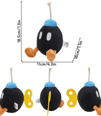 Peluche "Bob-omb noir" dans Super Mario - Kf s a f fa b b b af ddf i - Toys Galaxy
