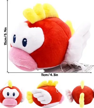 Peluche "Cheep Cheep" dans Super Mario - Kf s b ce b ba ebd f b - Toys Galaxy