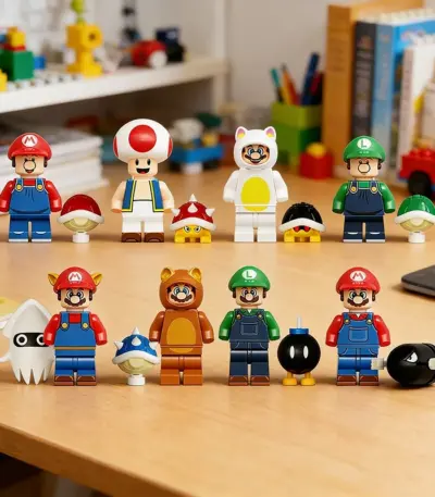 Lot de Figurine LEGO des personnages de Super Mario - Kf s cf cc d d db d c bb b g - Toys Galaxy
